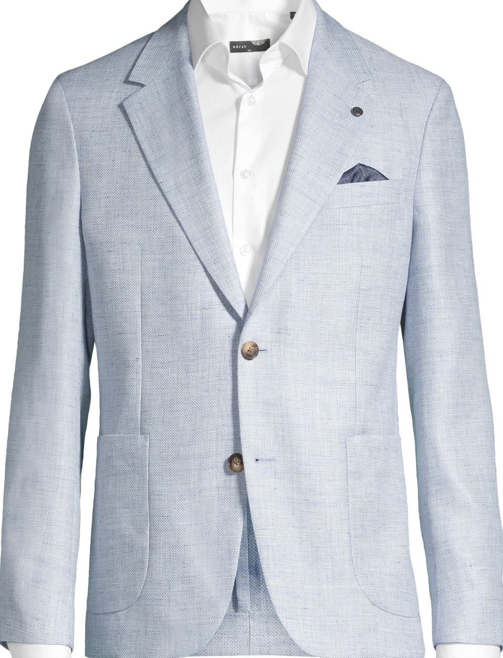 Light Blue Textured Sport Jacket - Horst