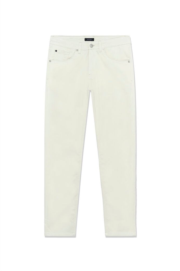Off White Stretch Jeans - Matinique