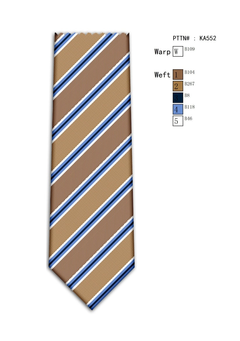 Beige Pattern Tie