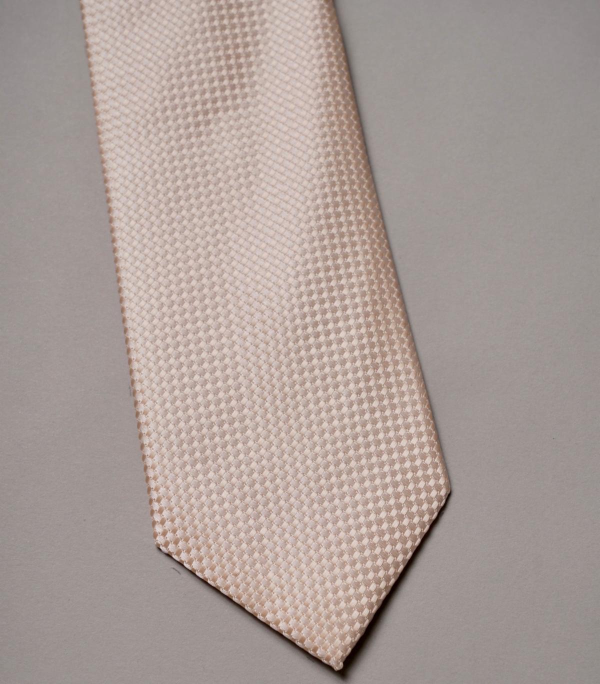 Cream Pattern Tie