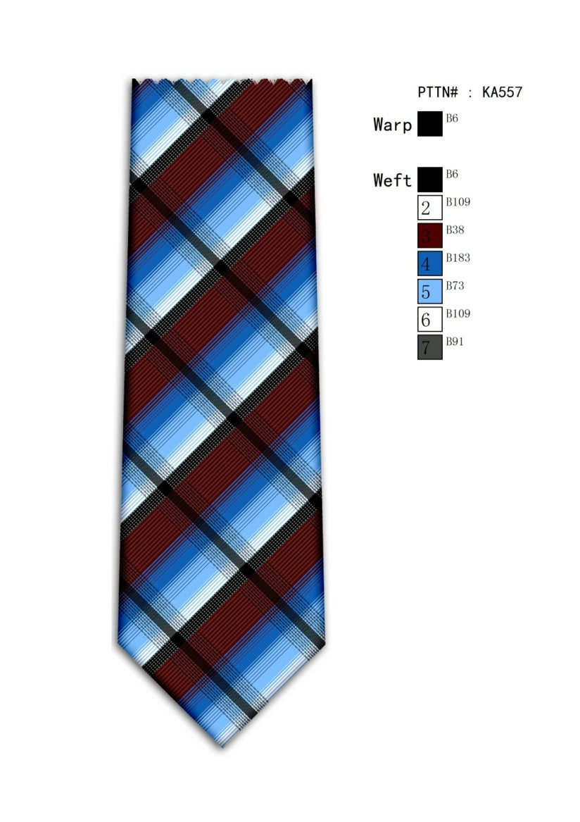 Burgandy Pattern Tie