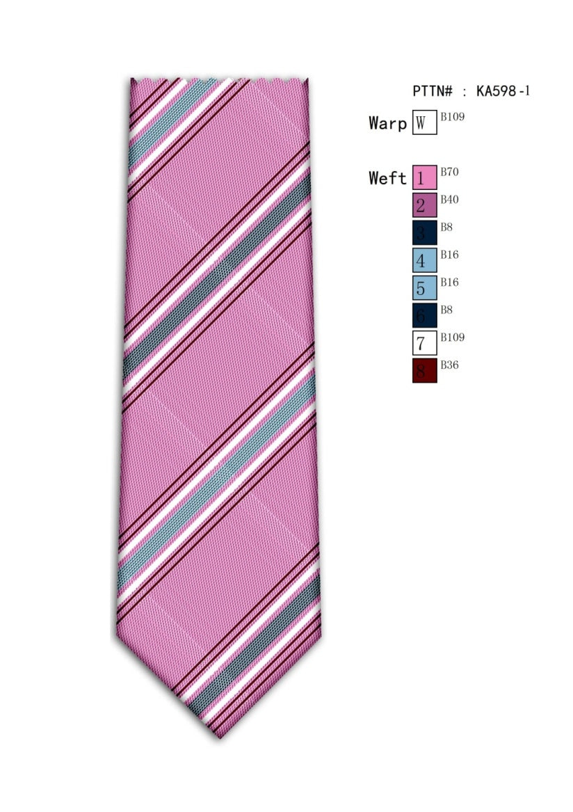 Pink Stripe Tie