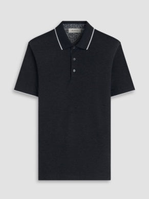 Black Stretch Polo - BUGATCHI
