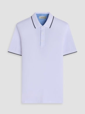 White Stretch Polo - BUGATCHI