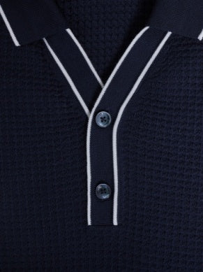 Two Button Johnny Collar - BUGATCHI
