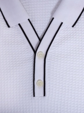 Two Button Johnny Collar - BUGATCHI