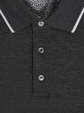 Black Stretch Polo - BUGATCHI