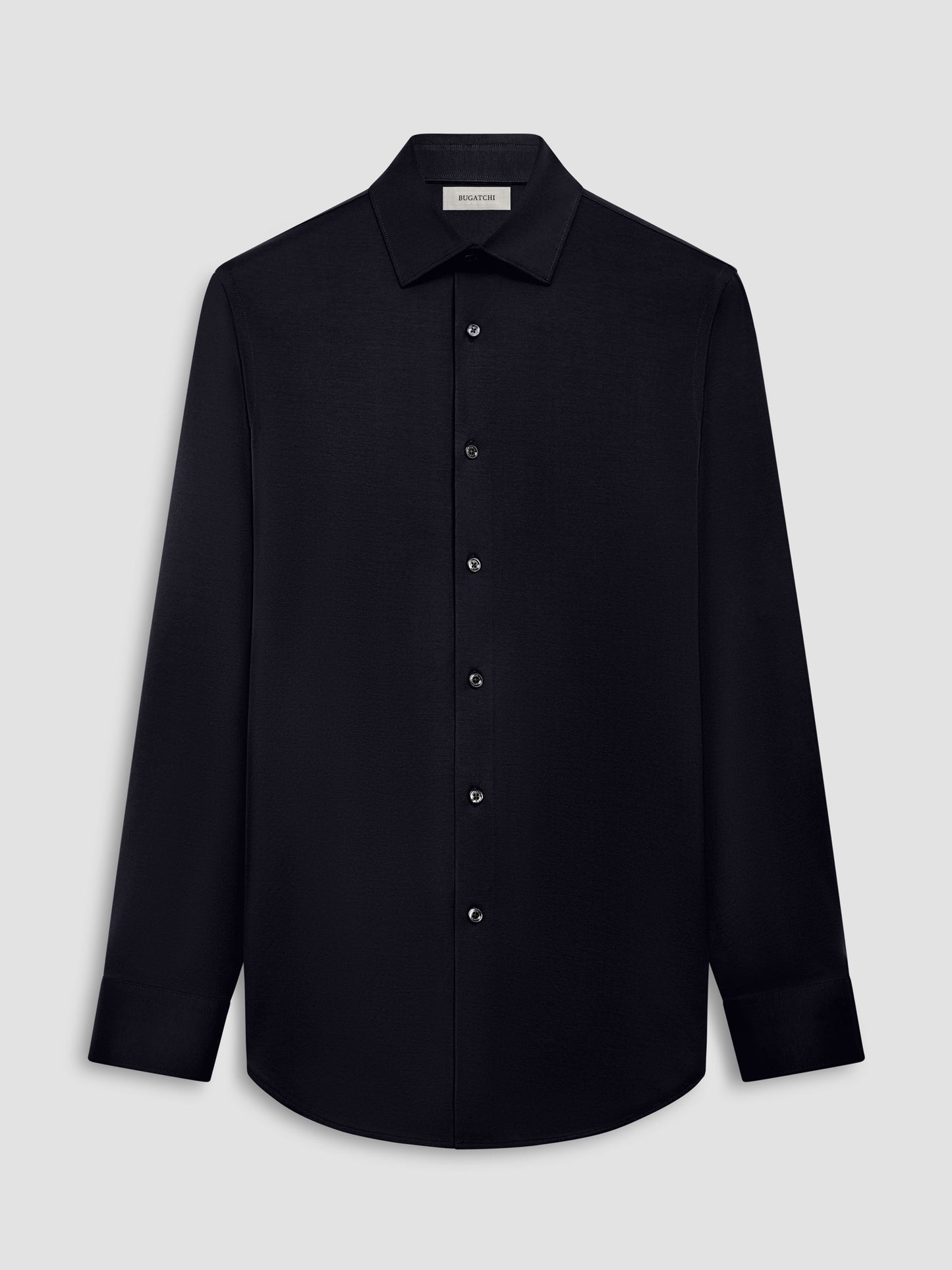 8 Way Stretch Black Shirt - Bugatchi