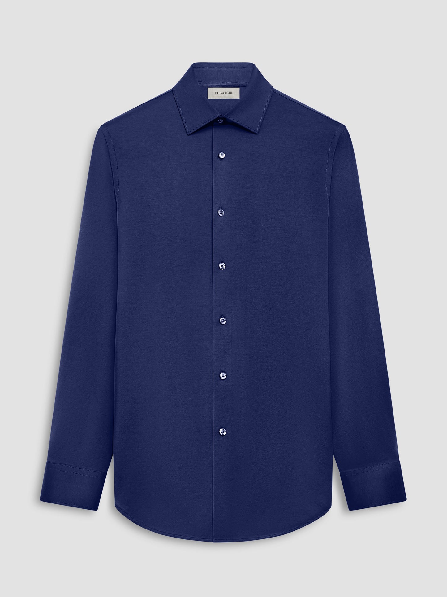 8 Way Stretch Navy Shirt - Bugatchi