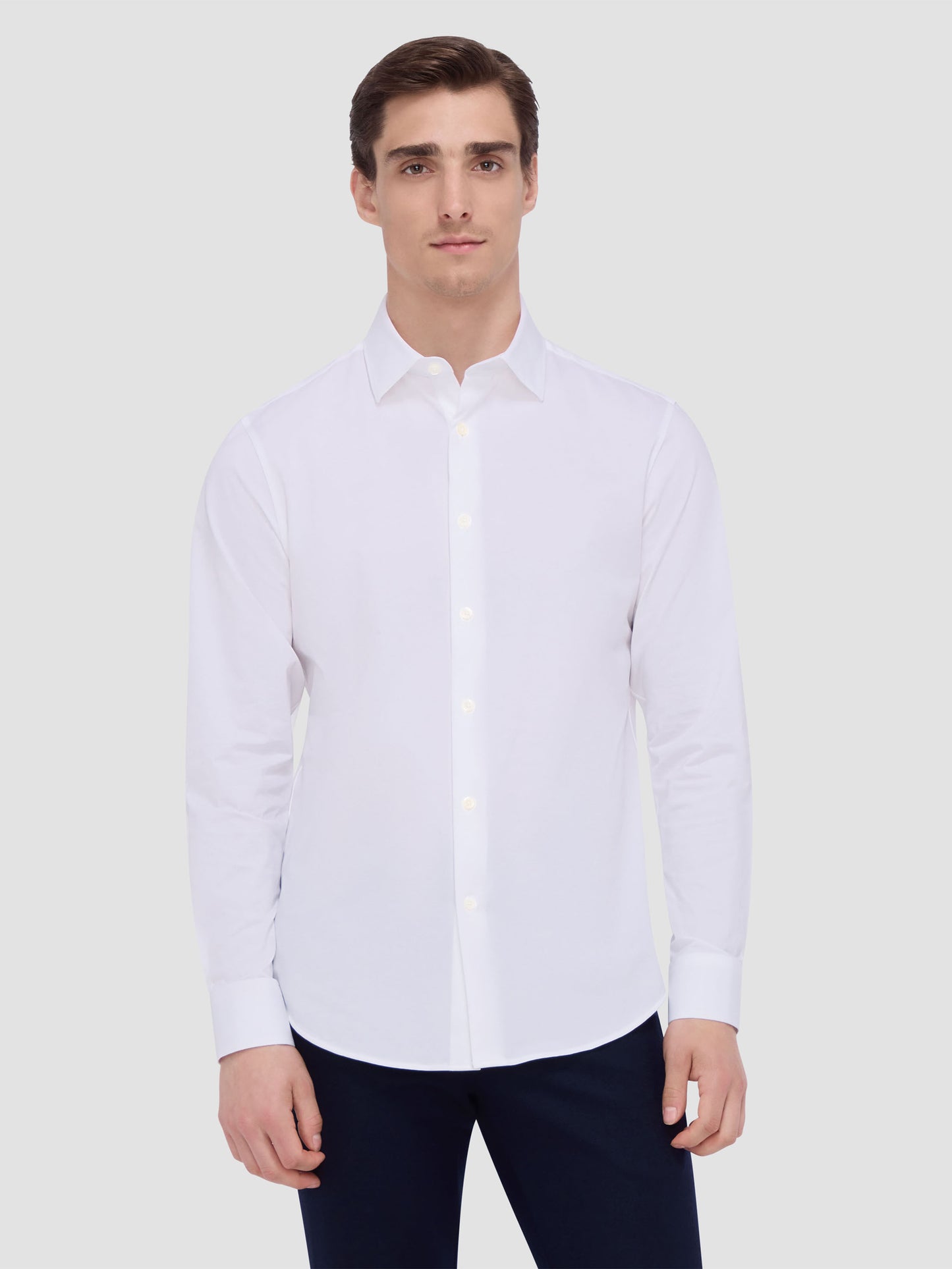 8 Way Stretch White Shirt - Bugatchi