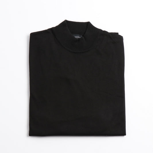 Black Mock Neck Sweater - Horst