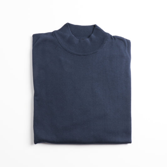 Navy Mock Neck Sweater - Horst