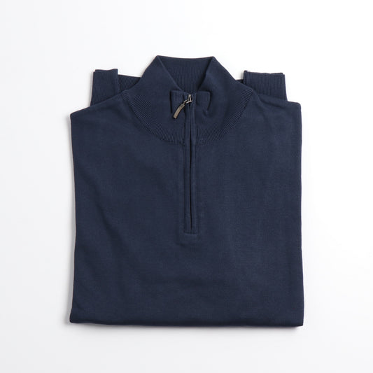 Navy Quarter Zip Sweater - Horst