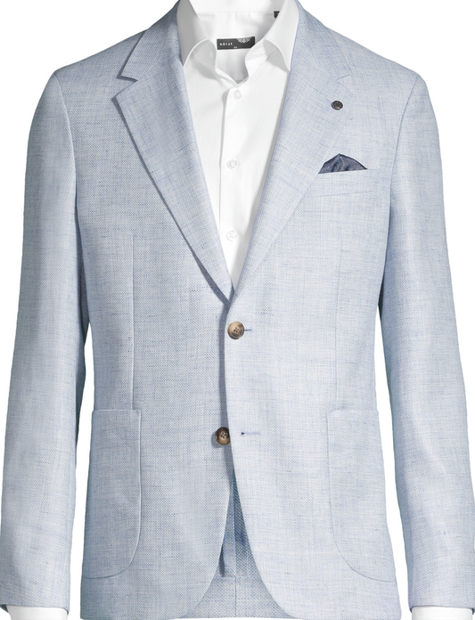 Light Blue Textured Sport Jacket - Horst