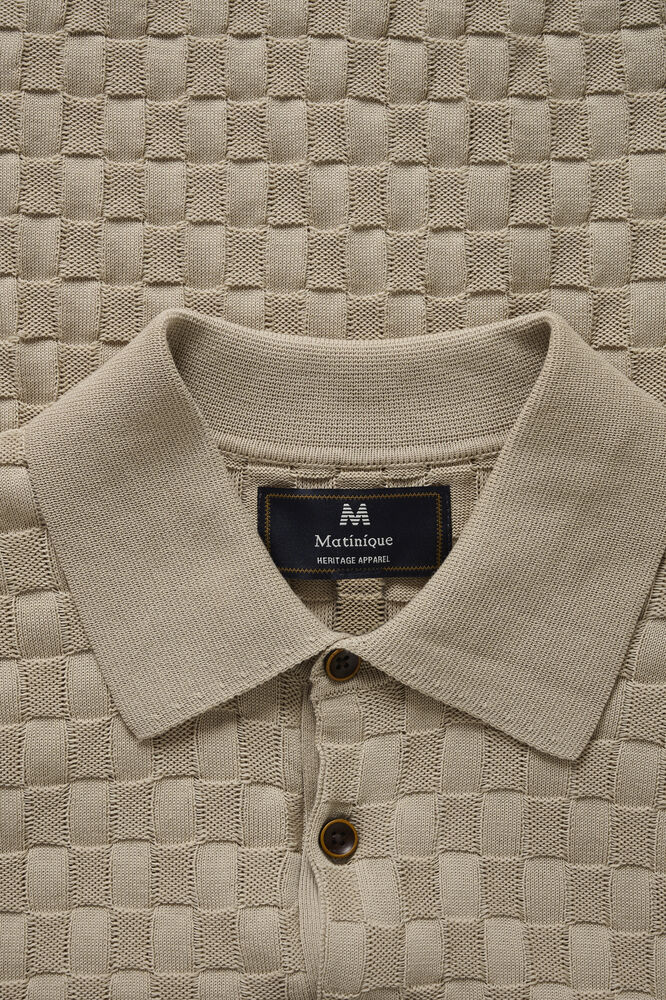 Beige Polo Knit - Matinique