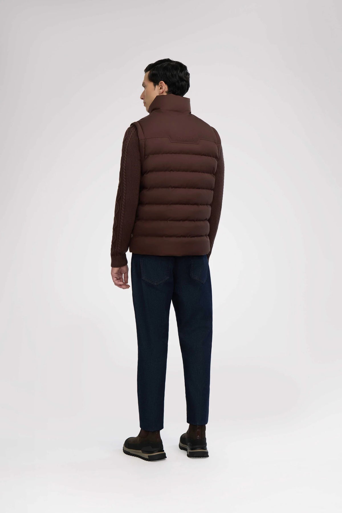 Pajar Men's 2-in-1 Convertible Knit Jacket – Brown