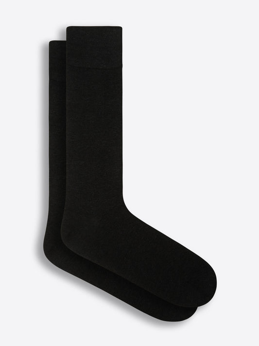 Solid Black Socks - Bugatchi