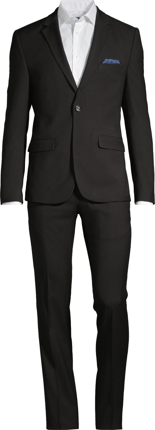 Black Slim fit Suit - Soul Of London