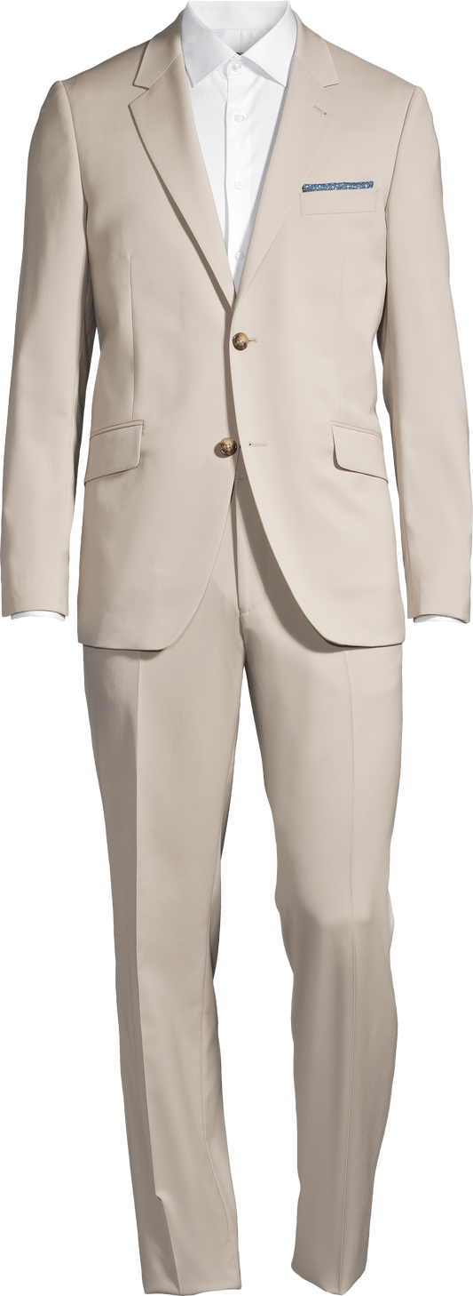 Sand Slim Fit Suit - Soul Of London