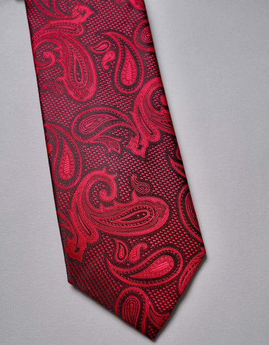 Red Paisley Tie