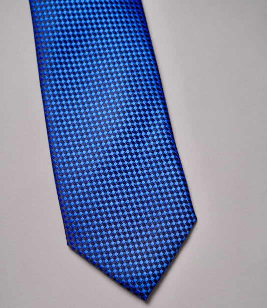 Blue Pattern Tie
